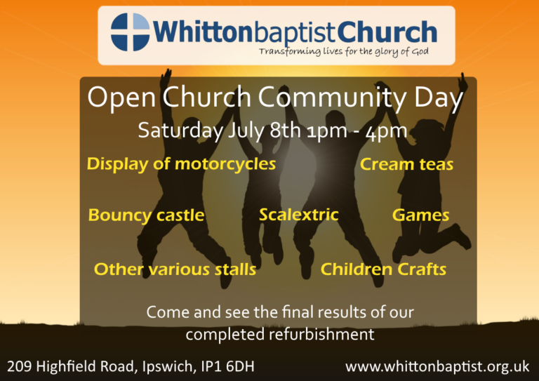 Open Church Community Day Whitton Baptist Church